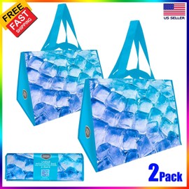 Berkley Jensen Insulated Shopping Bags Reusable Cooler Bag Grocery Travel Picnic Tote Large 2Pk