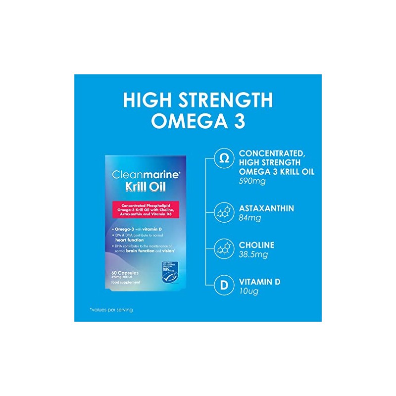 Cleanmarine Krill Oil – Packed with EPA & DHA –