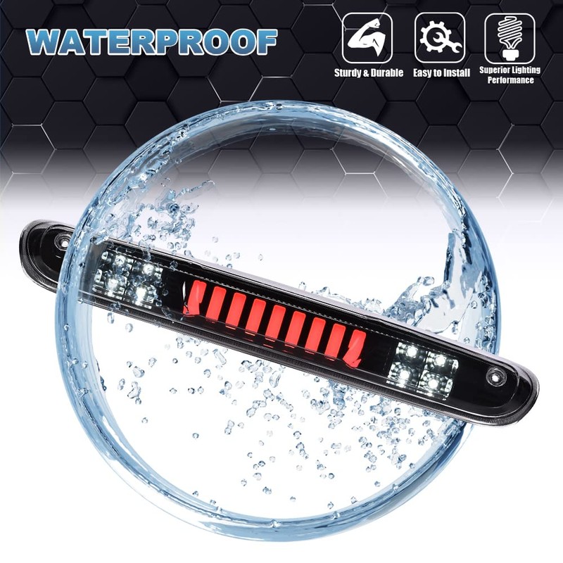 PIT66 LED 3rd Brake Light, Compatible with 2007-2014 Chevy Silverado/2007-2014