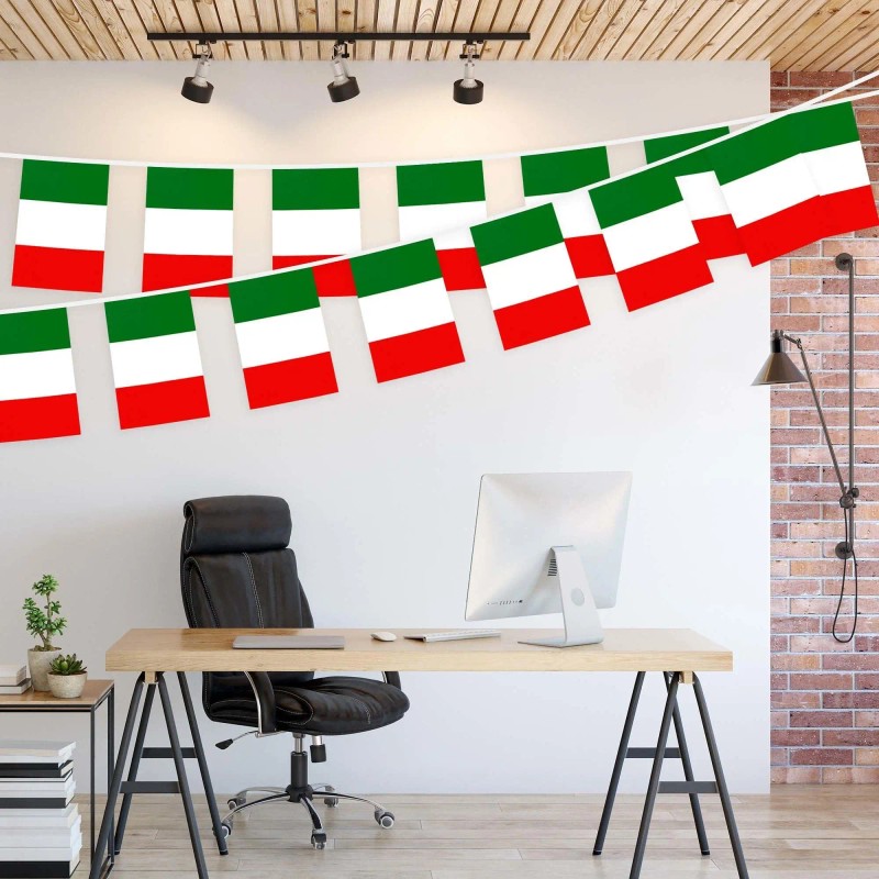 UD_G128 Italy Italian Party Bunting Banner Flag 8.2 X 5.5