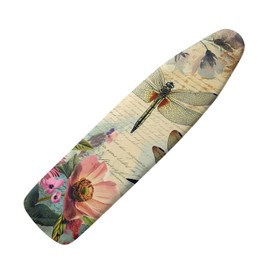 Hinthetall Dragonfly Ironing Board Cover and Pad 15x54 Inch, Iron Board Cover with Padding, Iron Board Cover Large Fits All Standard Sizes, Scorch Resistant, Extra Thick Covers with Elastic Edge
