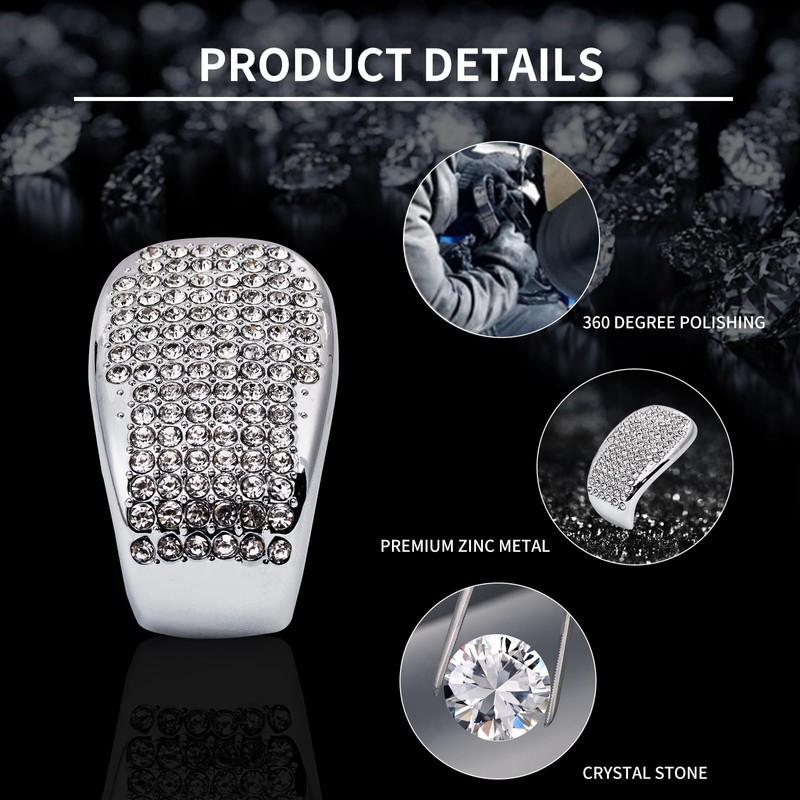 ZSJO Bling for Honda Car Accessory Gearbox Shift Cover Fit