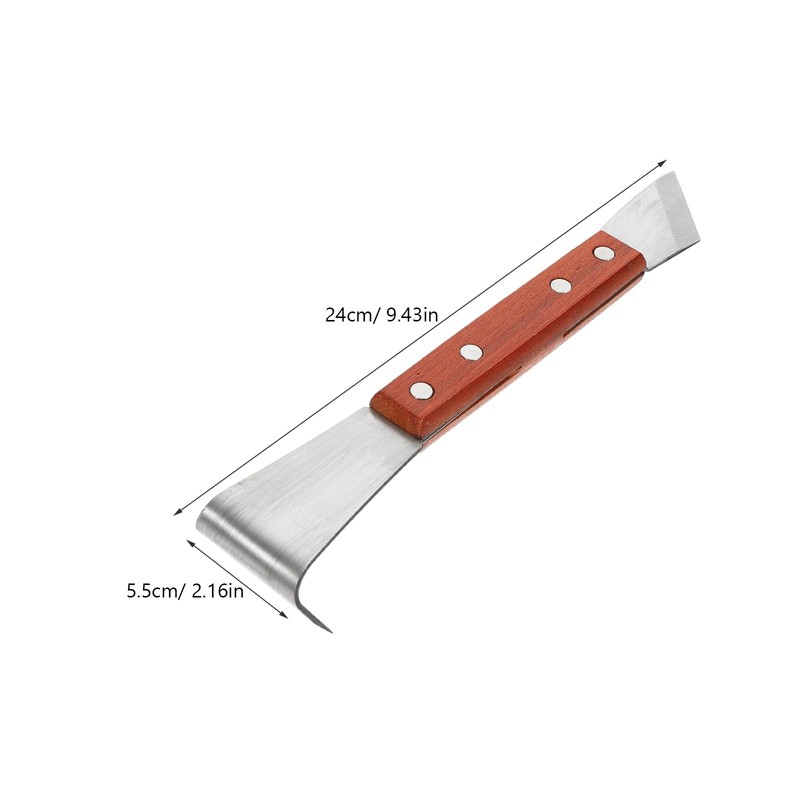 Yardwe 9.44-Inch Tree Bark Scraper Tool, Steel Debarking Tool for