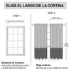 NANWEI Cortinas Blackout con Aislamiento Térmico para Estar/Recámara Ventana, con