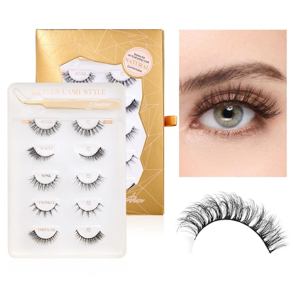 Beetles Easy Lashes False Eyelashes Essential Collection 5 pairs of