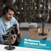Hoteam 2 Pcs Desktop Microphone Stand Adjustable Table Mic Stand
