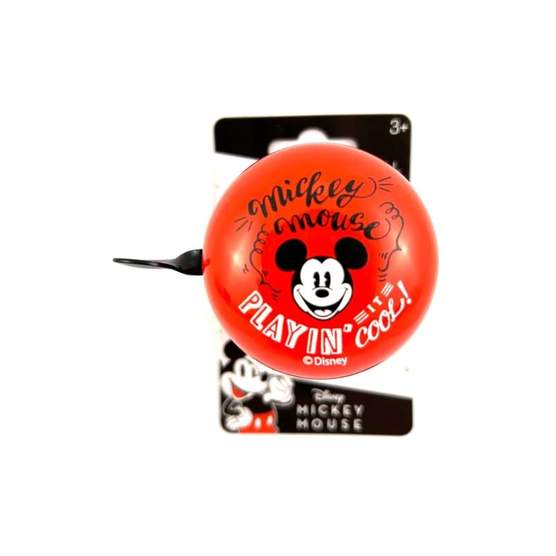 Mickey Red 2-tone bicycle bell, diameter 60 mm, retro bell