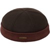 Sterkowski Navy Watch 100% Wool Beanie Docker Hat for Men