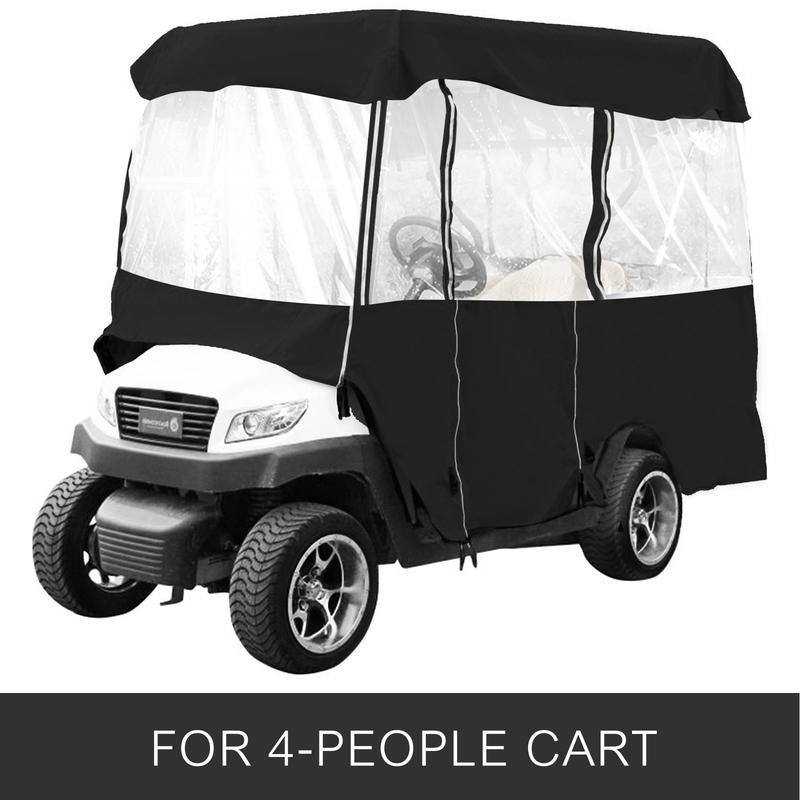 VEVOR 4 Passenger Golf Cart Cover Driving Enclosure Waterproof Person