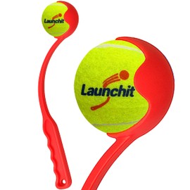 Dog Ball Thrower Launcher, Tennis Ball Launcher, for Small Large Dogs Compact Design 13.8" Stick with Medium 2.5" (Blue)