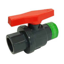 TaskTree T50 (Inner Diameter 2.4 inches (60 mm)) PVC Ball Valve (Black) 9.1 x 0.4 x 9.8 inches (23 x 1 x 25 cm) HI50, VP50 Socket Welding 1.0MPa 2 Ports