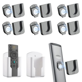 HHMIDS 8 Soporte para Control TV, Soporte Extraíble Magnéticos para Control Remoto de Organizador, Soporte Autoadhesivo para Montaje Pared para Familia Oficina Escuela
