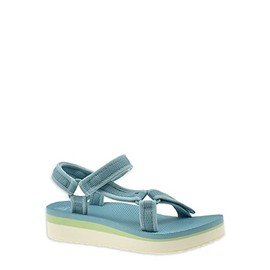 Time and Tru Women's Platform Nature Sandal (7, Blue, numeric_7)