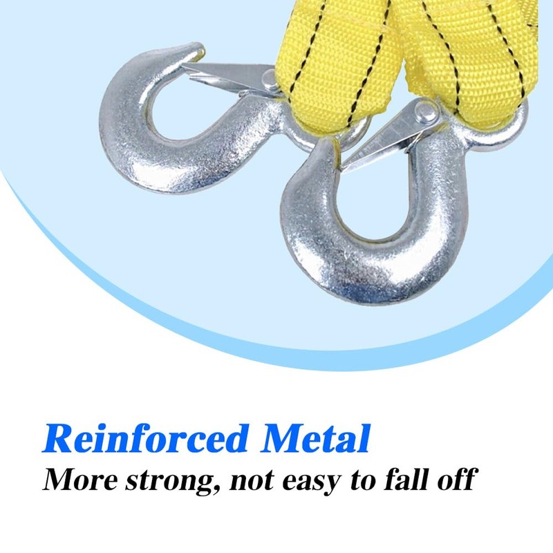 Kutyun Tow Straps, Tow Rope, 1.6Inch X 13Ft Recovery Strap,Towing