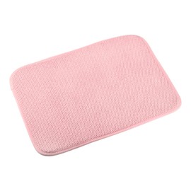 sourcing map Microfiber Dish Drying Mat, 15.75" x 11.82" Dishes Drainer Mats Kitchen Counter Mats Dish Drying Pad for Countertop, Fast Drying-Pink Red
