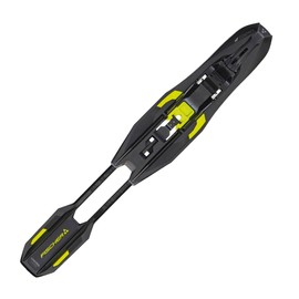 Fischer Control Step-in IFP Winter Sports Tool Free Classic Style Adjustable Sizes 35-52 Nordic Cross Country Ski Bindings, Black/Yellow