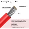 SEBATECH 2pcs 8AWG Battery Cable for Anderson 50 Amp Connector