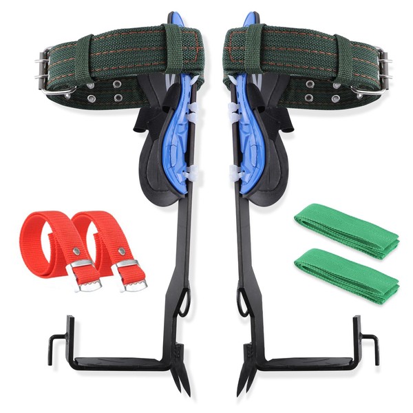 Jidaonop Tree Climbing Gear Set, Tree Climbing Spikes with Adjustable