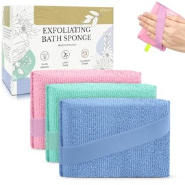 Esponja Exfoliante Corporal Exfoliar Piel Muerta Baño Ducha Espumoso Lujo Mujeres Hombres Paquete Macarrones
