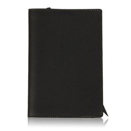 Sapporo Leather Workshop Book Cover, New Book Size, Made in Japan, Cowhide Leather, Oiled Leather, Black
