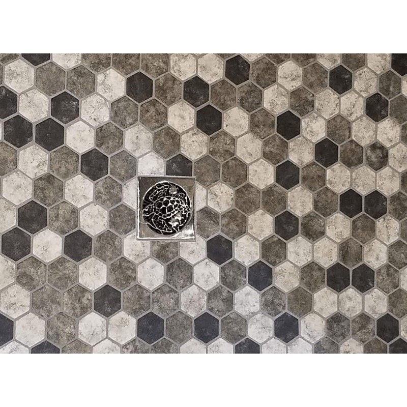 Square Shower Drain Cover Replacement for Ebbe E4400 (Polished Stainless),