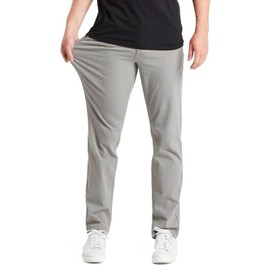 Mugsy Damens Men’s Chino Pants - Classic Fit Ultra-Stretch Light Gray Chinos for Men - Ultra-Flexible & Comfortable Pants for Men - True to Size