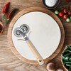 Fantes Double-Blade Pastry Ravioli Pasta Dough Cutter Crimper Wheel, Stainless
