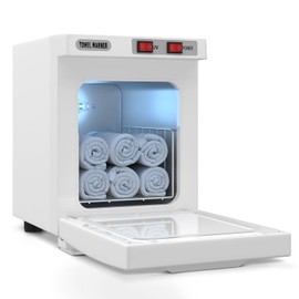 Calentador de Toallas Calientes, Gabinete de Toalla de Spa 5L Mini Calentador de Toallas Profesional, Calentador de Toallas para Tratamientos Faciales Spa Barbershop Esteticista (Blanco)