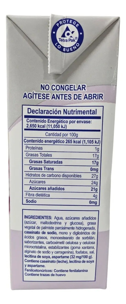 Crema Para Batir Saborex Tetrapack Para Sifón 12kg
