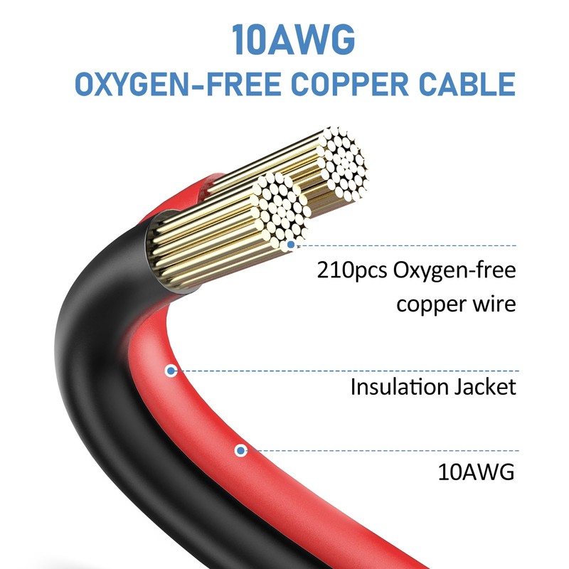 Gonifeto Solar Connector to XT60 Cable (10AWG 2ft), Solar to