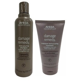 Aveda 2 PC Aveda Damage Remedy Restructuiring Shampoo & Intensive Treatment Full Size