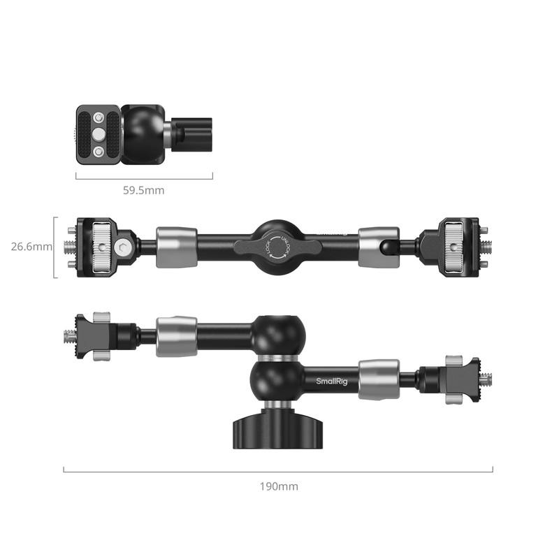 SmallRig Magic Arm 7" for Camera Video Shooting 5308