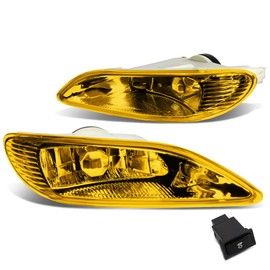 DNA MOTORING FL-ZTL-139-AM Fog Light With Switch Driver & Passenger Side Enhance visibility [Compatible with 02-04 Camry / 02-03 Solara]