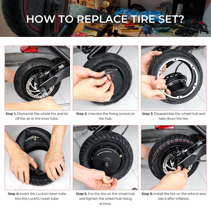 8.5x3 Scooter Tire Off-Road, 8 1/2x3 (50-134) 8 Inch Replacement