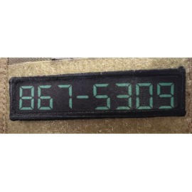 867-5309 Funny Morale Patch. Made in The USA