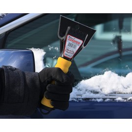 Emsco Group 1702-1AZ Bigfoot 9" Dual-Head Ice Scraper-Car Glovebox Size-Polyethylene, Assorted
