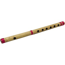 Kunal 13 inch Bamboo Bansuri Flute C Key 7 Holes Fipple Woodwind Clarinet Bamboo Quena Flute Indian Musical Instrument Krishna Flute Birthday Gift Mens Women Kids