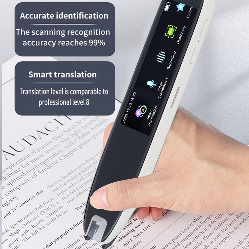 Drfeify Intelligent Translation Pen, Smart Scanner Translator Device Electronic Dictionary