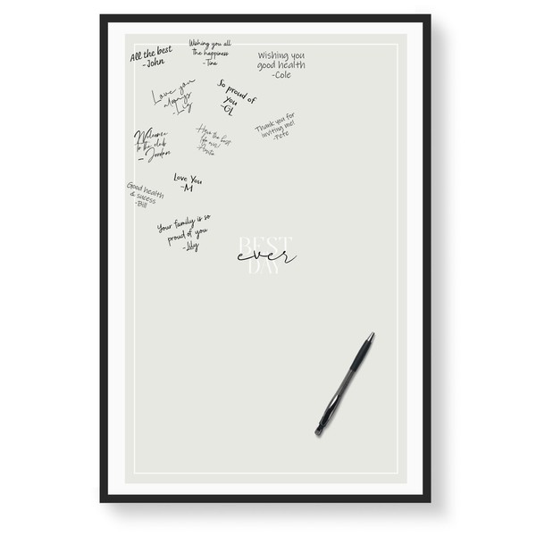 Karto Wedding Signature Board - Wedding Guest Book Alternative -