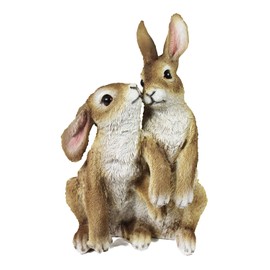 Arnusa Garden Figurine Rabbit Couple Animal Figurine Rabbit 27 cm Garden Decoration Figure