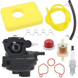 FitBest 799583 Carburetor with Air Filter replace Briggs & Stratton 593261 595656 591979 591160 590556 799579 fits MTD 21" Murray M20300 300E 450E 500E 08P502 8P502 140cc Lawn Mower Engine