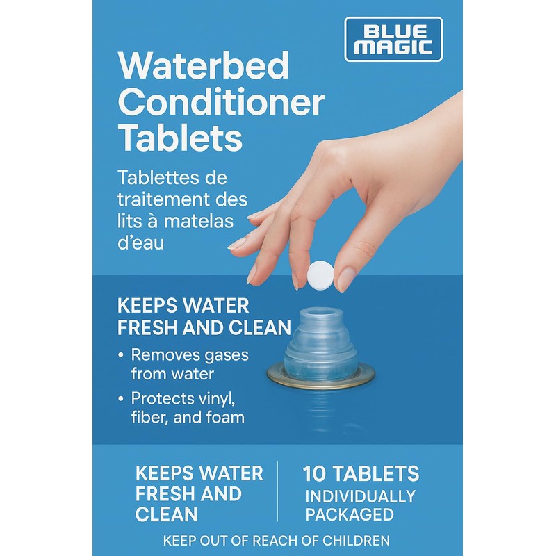 Blue Magic Waterbed Conditioner Tablets, 10 Pack