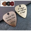 JUPPE Retirement Gifts For Grandfather, Metal Guitar Pick, I Couldn't