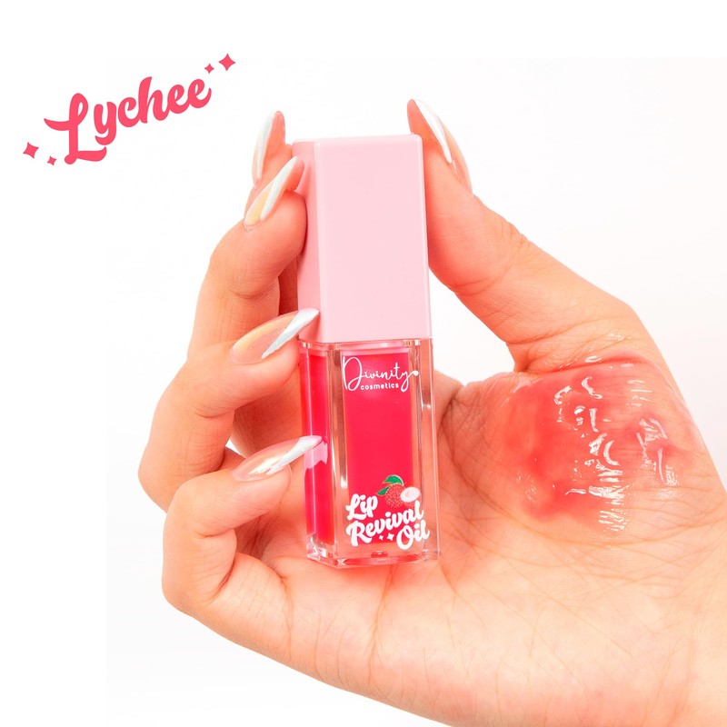 Divinity Cosmetics Lip Revival Oil, Brillo Labial Hidratante con Ácido