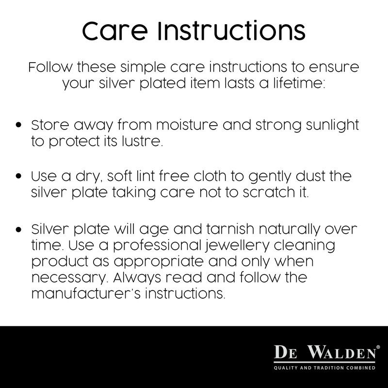 De Walden Gran Engraved Silver Plated Trinket Box in a