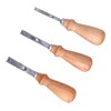 3Pcs Leather Edge Bevelers 4 6 8mm Stainless Steel Durable
