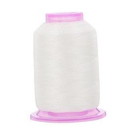 TEHAUX Water Soluble Embroidery Thread Yards White Viscose Sewing Yarn for Crafting for Garment Accessories and Easy Mark Removal Durable and Versatile Thread