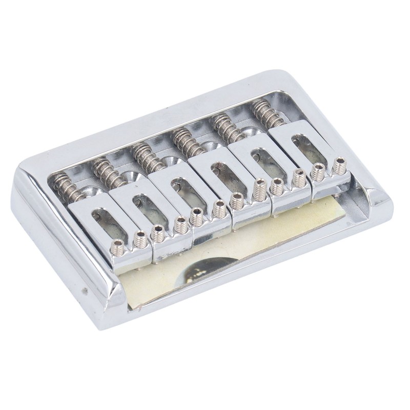 Hardtail Bridge with Saddles Metal 6 String Fixed Replacement for