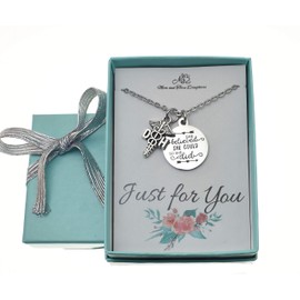 Dental Hygienist Women's Necklace Stainless Steel | Handcrafted 18 Inch Cable Chain, Word Tag | She Believed She Could So She Did | Perfect Graduation Gift