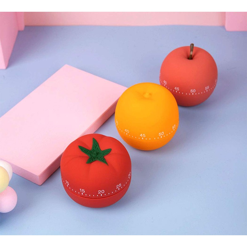 Ranvi Fruit Mechanical Kitchen Timer,60 Minutes Vegetable Cartoon Timer Ringing